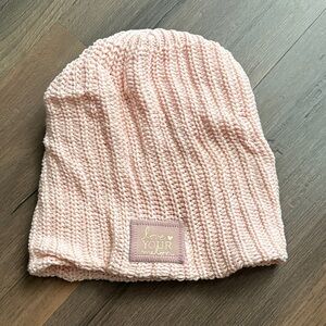 Love Your Melon Light Pink Knit Beanie